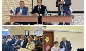 Встреча сотрудников, педагогов и студентов с руководством района и кандидатами в депутаты высших законодательных органов в ЭМТ